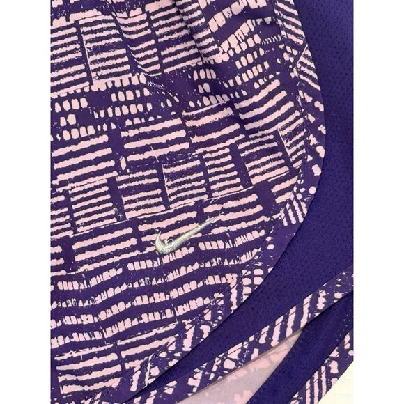 Nike Dri-FIT Running Shorts Women M Purple Abstract Print Lightweight - Picture 3 of 5